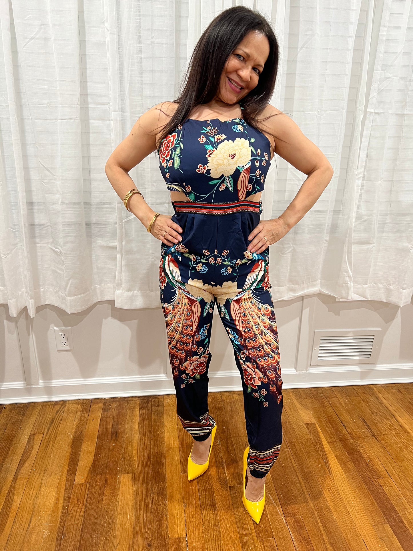 JUMPSUIT SPRING, SUMMER, TROPICAL, VACATION MUST HAVE IN YOUR COLLECTION.SOFT AND LIGHT.