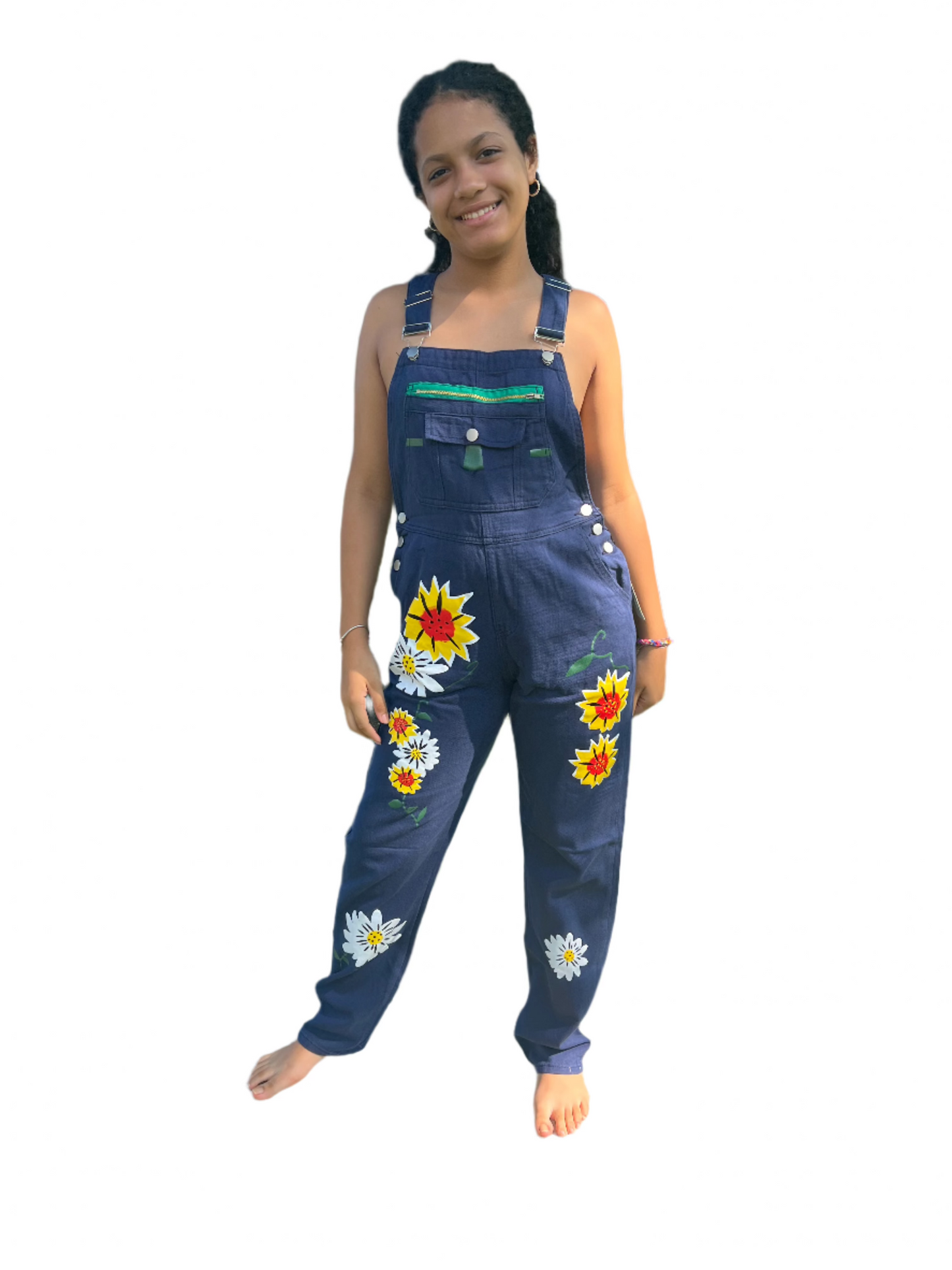 Chic Floral Denim Overalls – Stylish and Comfortable Everyday Attire
