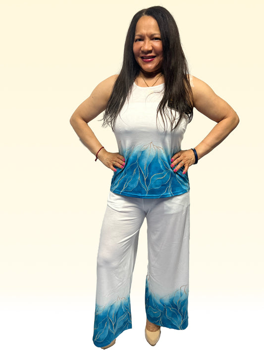 Soft Cotton Long Pants Set with Pockets