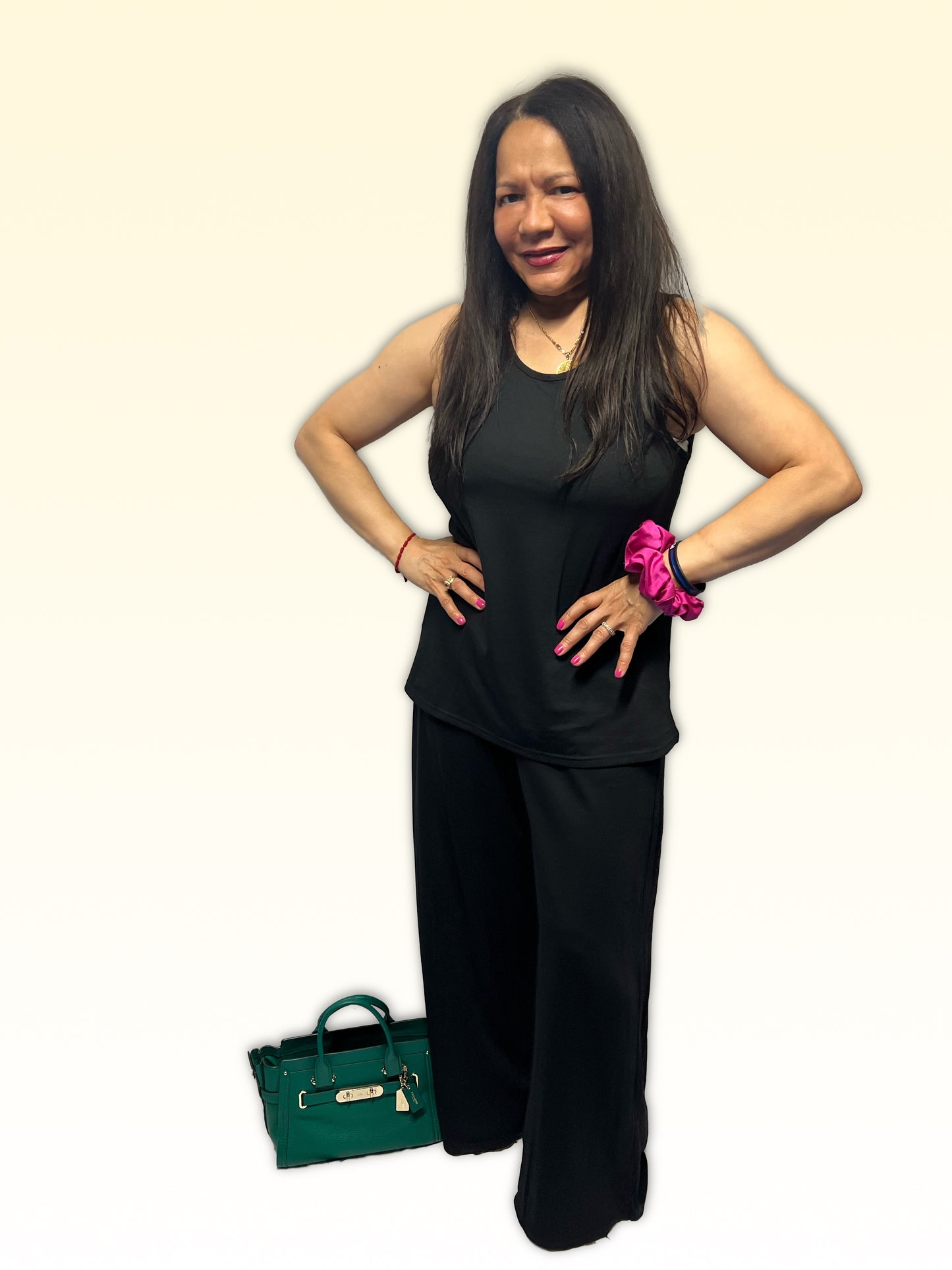 Soft Cotton Long Pants Set with Pockets