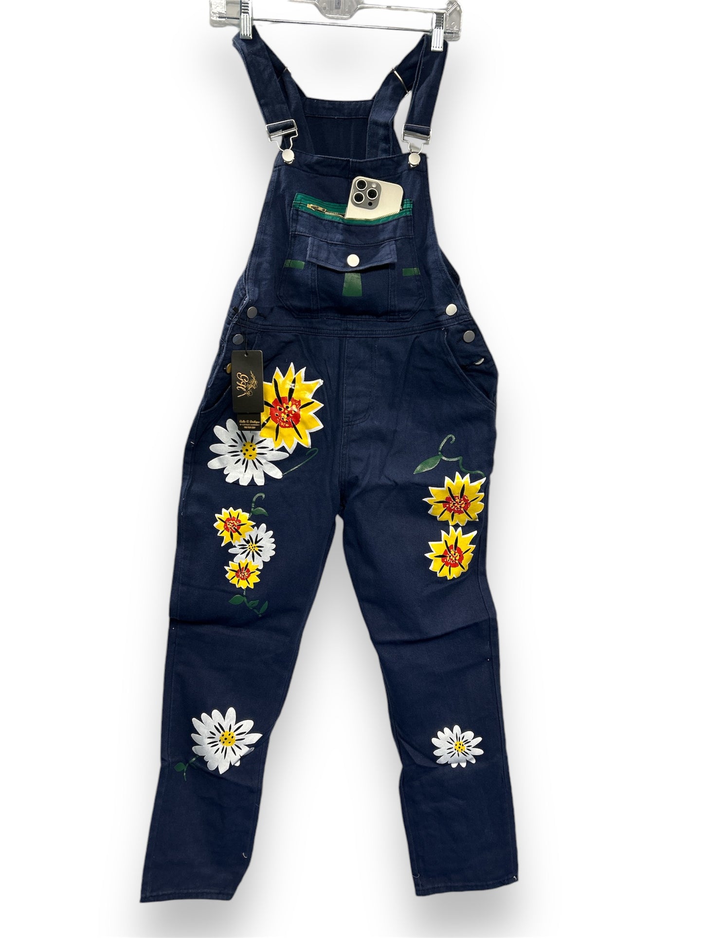 Chic Floral Denim Overalls – Stylish and Comfortable Everyday Attire