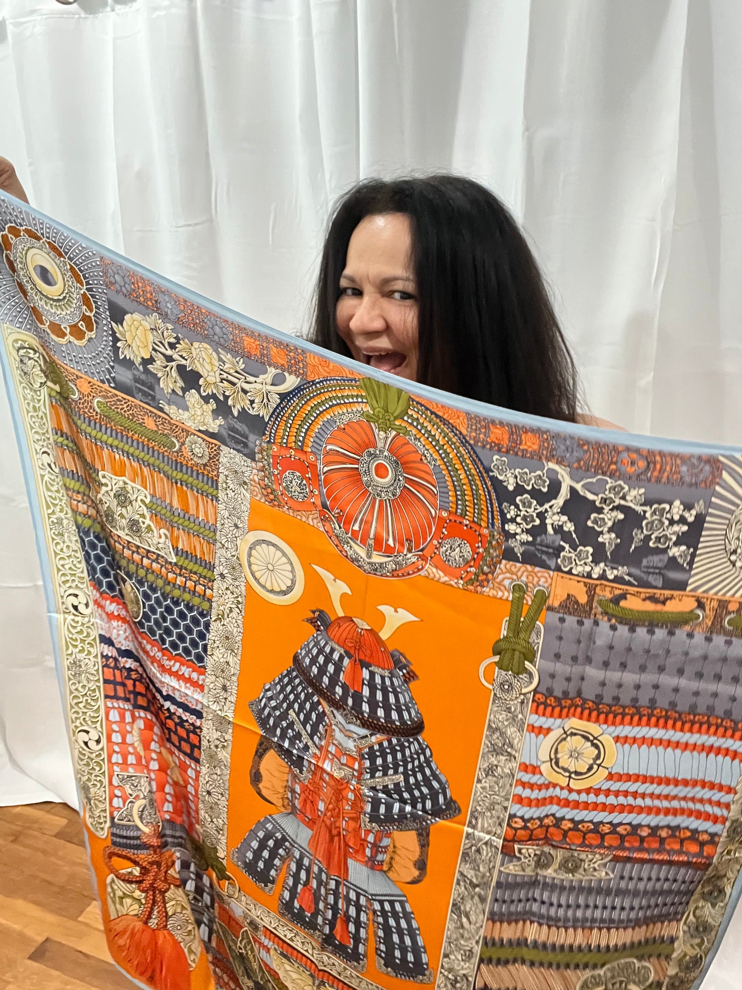 TURQUOISE SILK SCARF #2