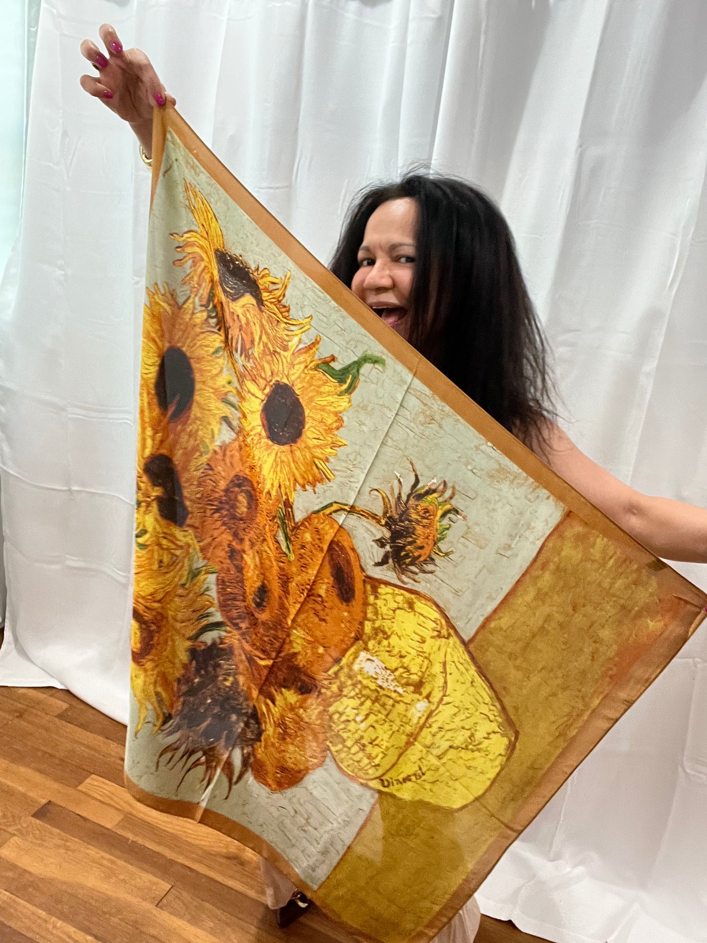 TURQUOISE SILK SCARF #2