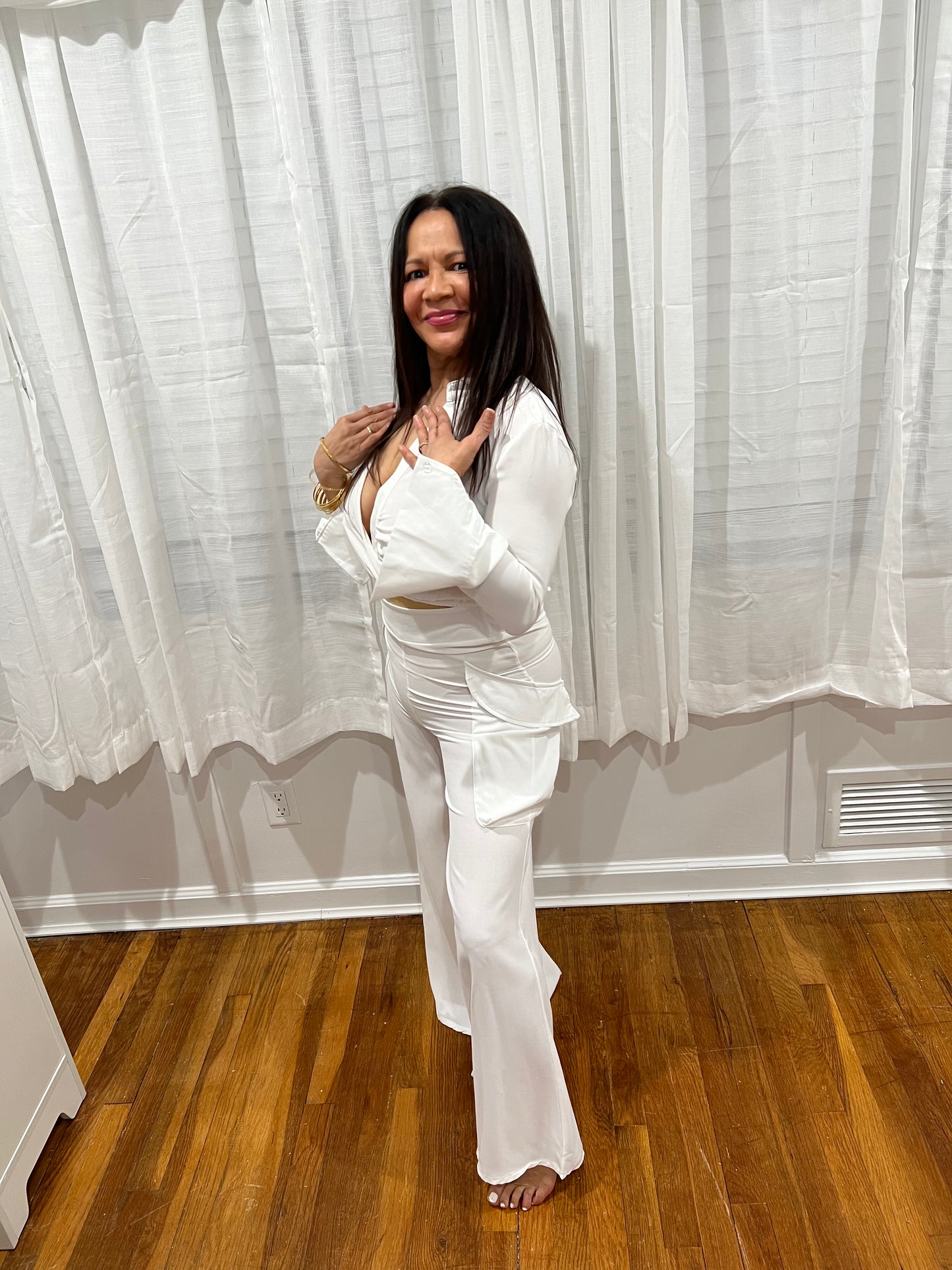 PANTS SETS ELEGANT PANTS SETS BEATIFUL AND LONG SLEEVE , SPRING, SUMMER, TRAVEL VERY LIGHT, FEEL CONFORTABLE AND ELEGANT