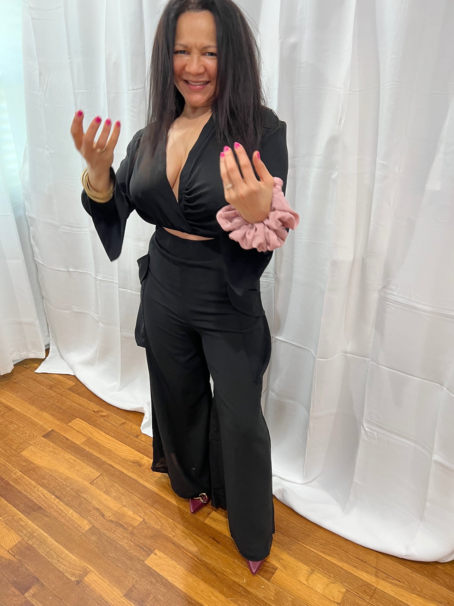 PANTS SETS ELEGANT PANTS SETS BEATIFUL AND LONG SLEEVE , SPRING, SUMMER, TRAVEL VERY LIGHT, FEEL CONFORTABLE AND ELEGANT