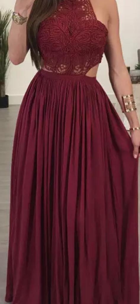 DRESS LONG  DRESS (RED WINE), (WHITE) SPRING, SUMMER, VACATIONS, ELEGANT MAXI LONG DRESS, SLEEVELESS! BEAUTIFUL TOP LACE  FEEL CONFORTABLE TO WARE IT ANYWHERE, ANY SEASONS, VACATIONS ETC. WHITE AND RED WINE .