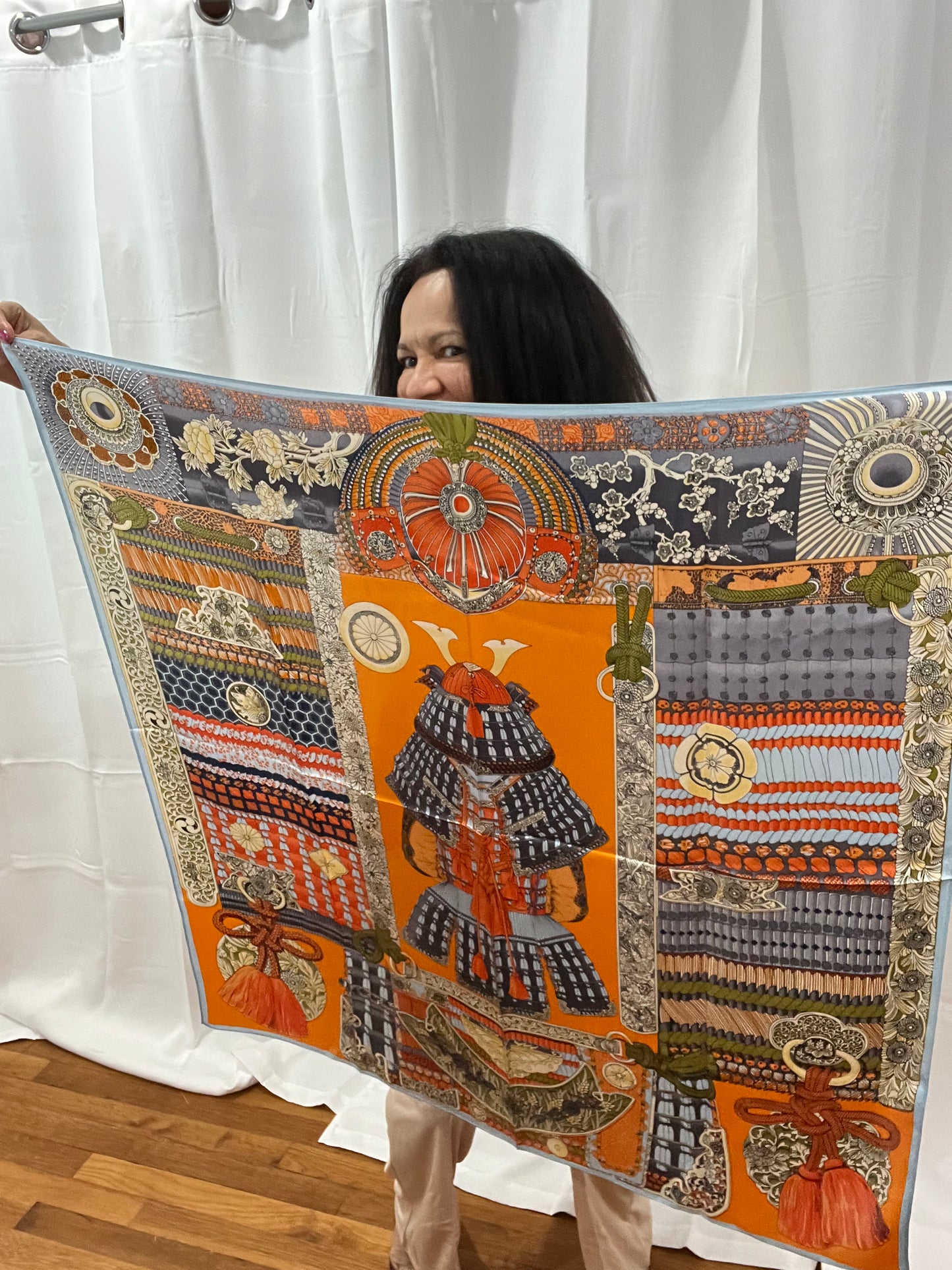 TURQUOISE SILK SCARF #2