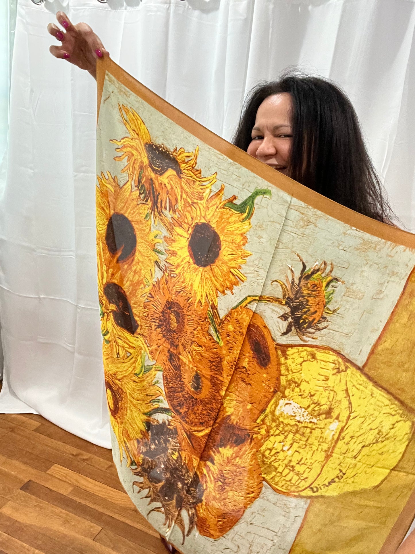 TURQUOISE SILK SCARF #2