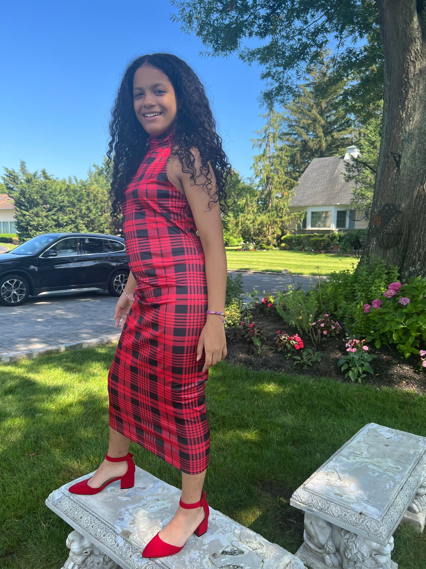 DRESS ELEGANT, SOPHISTICATED  AND CASUAL DRESS WITH BEAUTIFUL PRINT AND COLORFUL