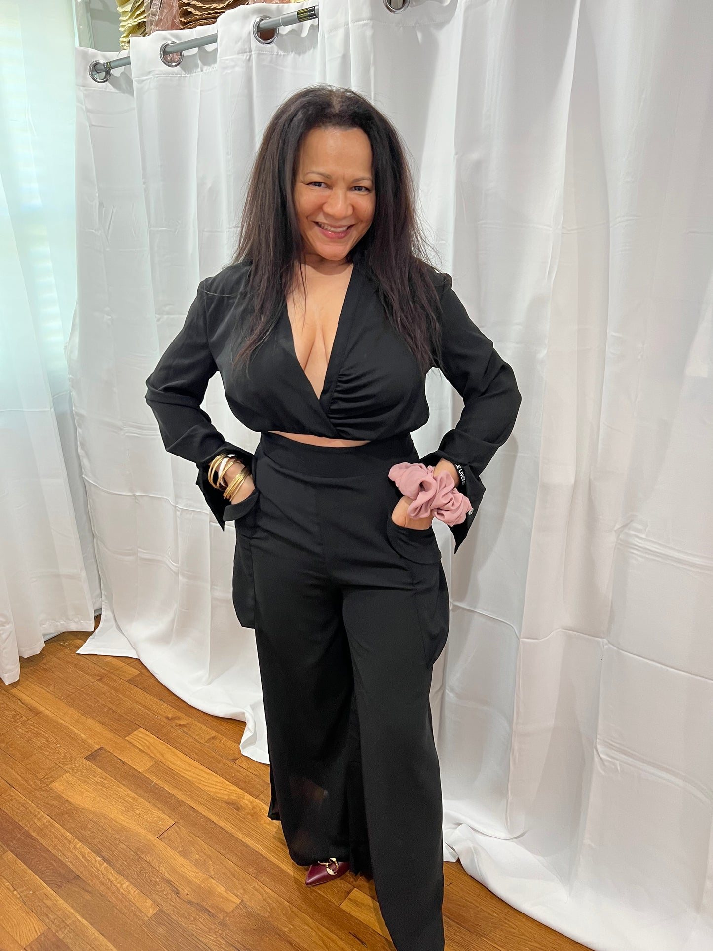 PANTS SETS ELEGANT PANTS SETS BEATIFUL AND LONG SLEEVE , SPRING, SUMMER, TRAVEL VERY LIGHT, FEEL CONFORTABLE AND ELEGANT