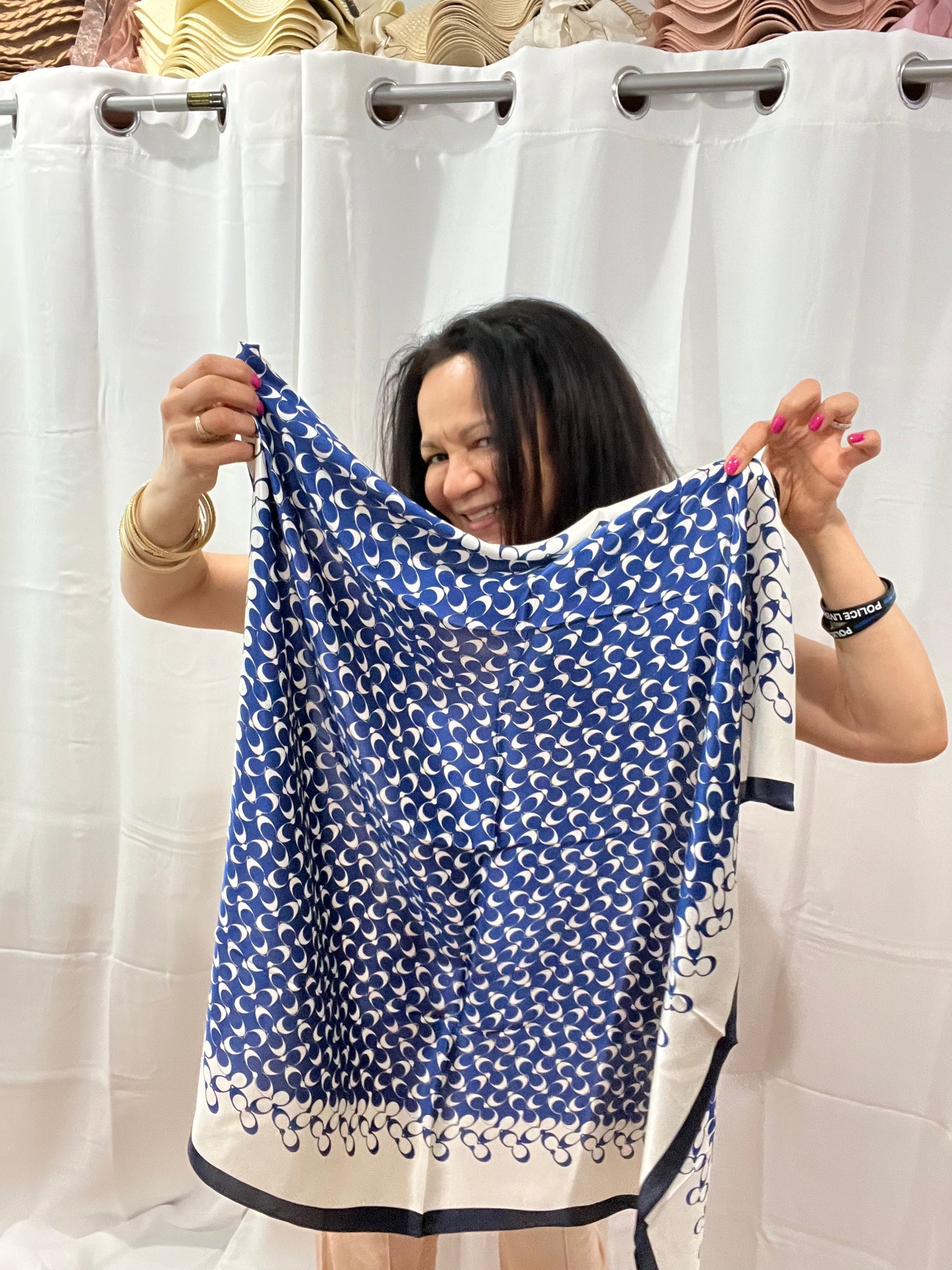 TURQUOISE SILK SCARF #2