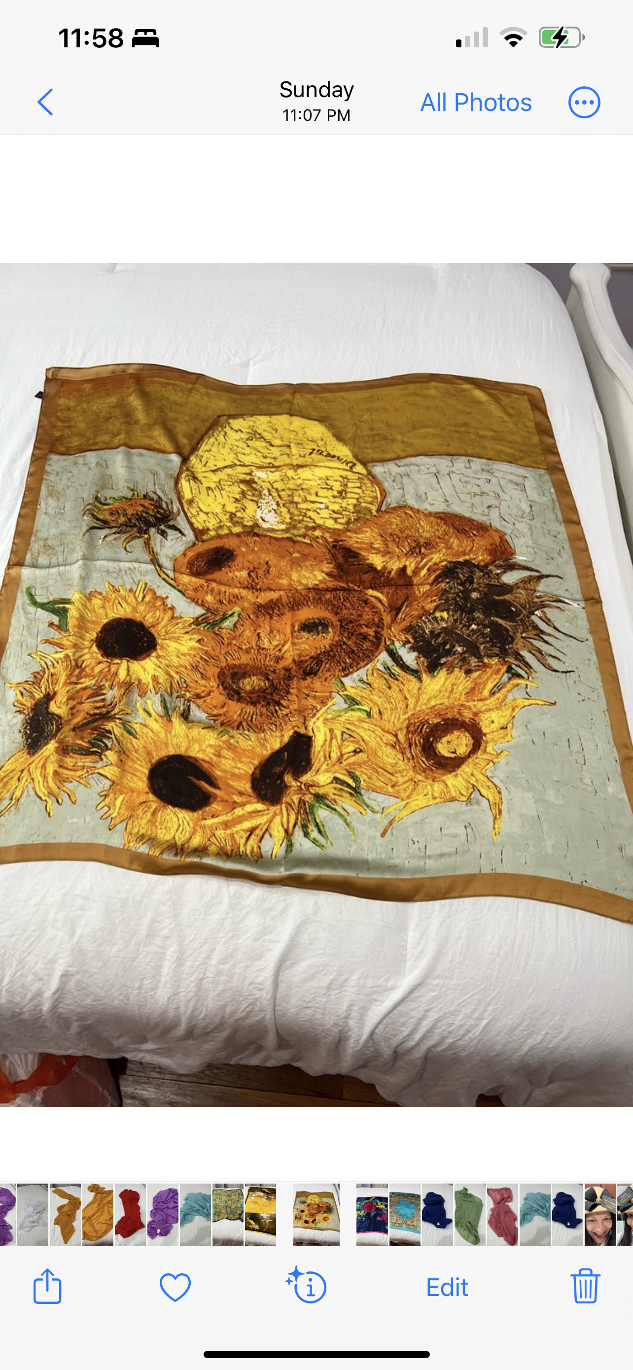 VANGOGH SILK PRINT SCARVES #3