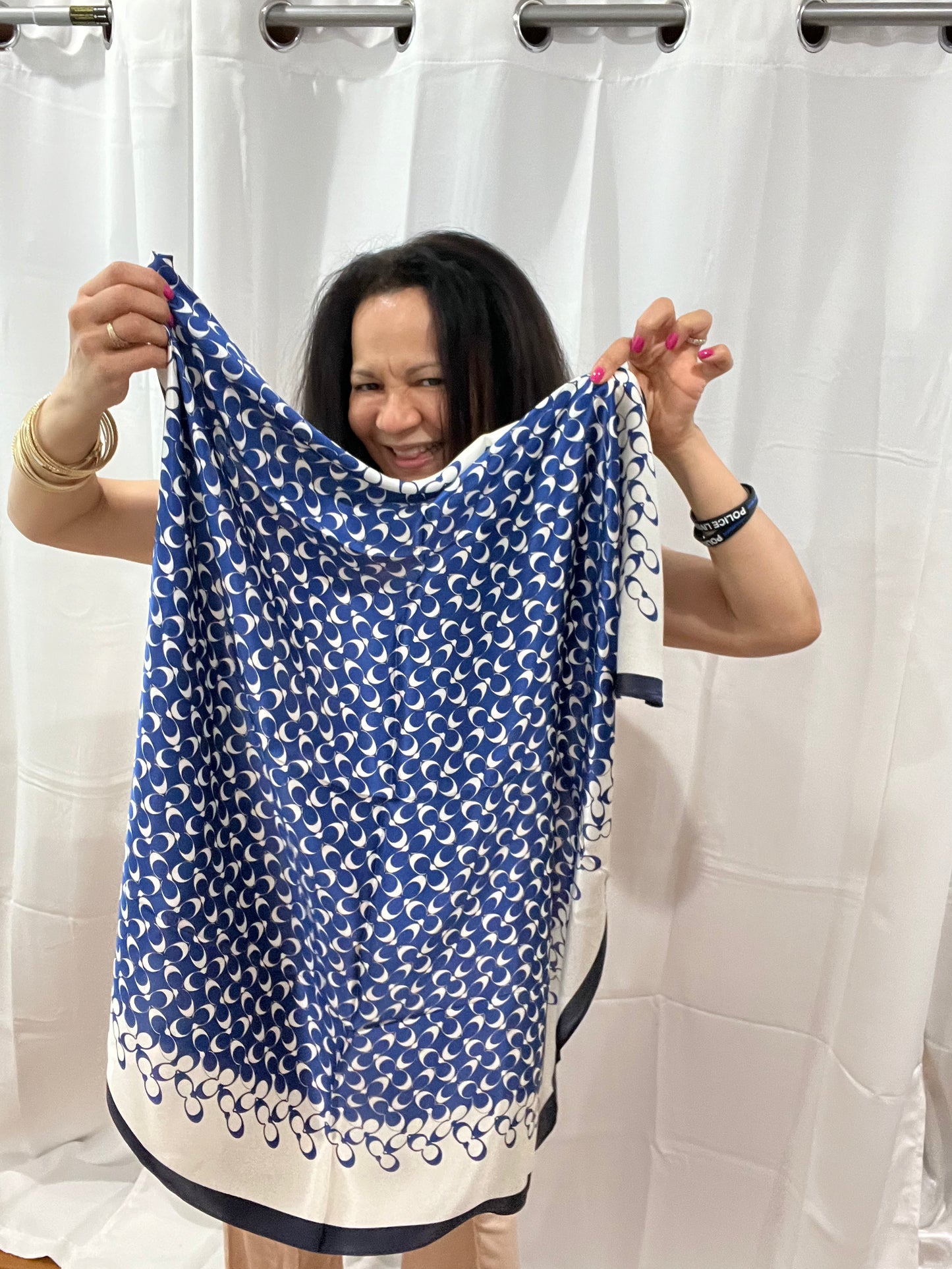 TURQUOISE SILK SCARF #2