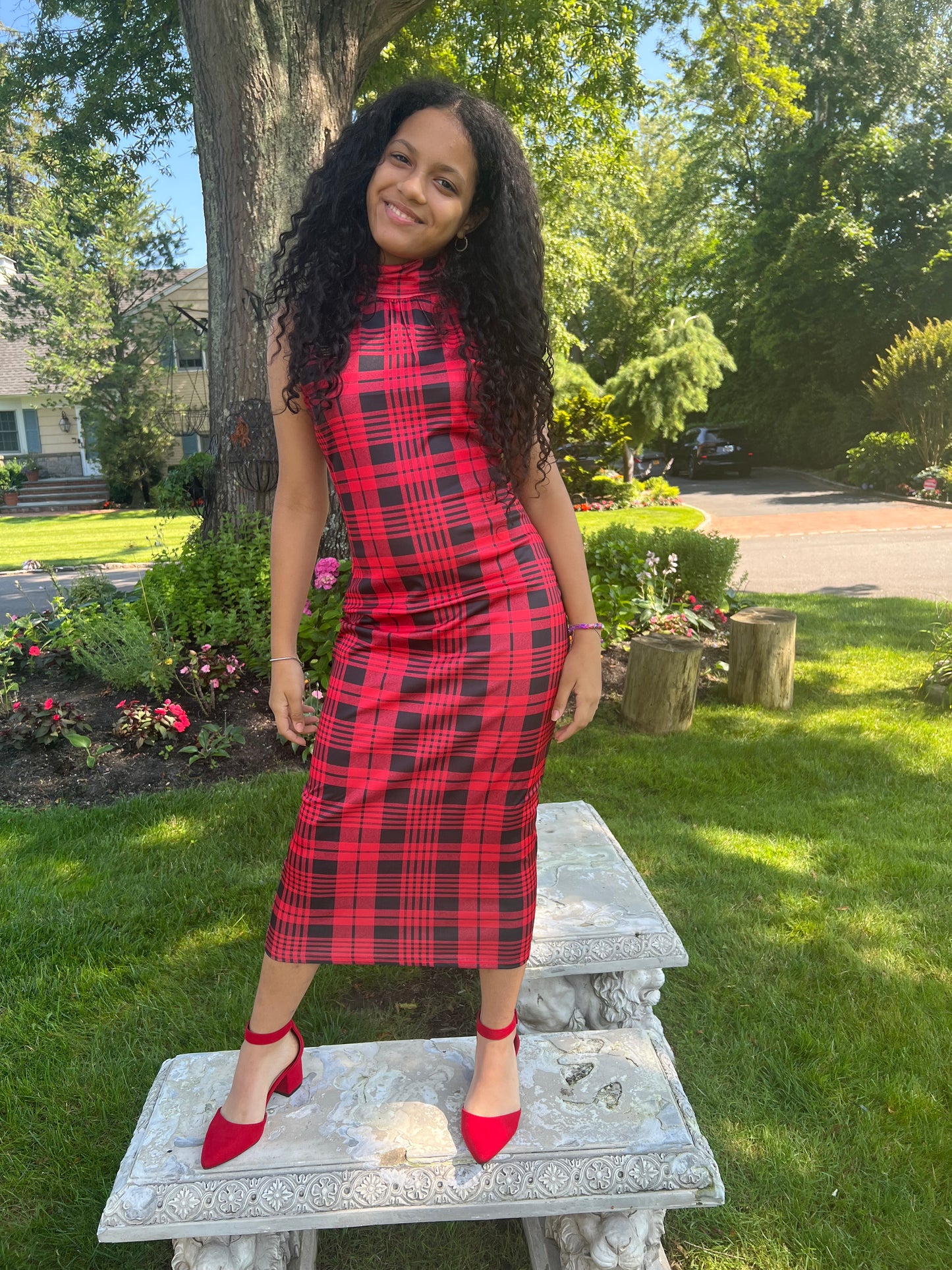 DRESS ELEGANT, SOPHISTICATED  AND CASUAL DRESS WITH BEAUTIFUL PRINT AND COLORFUL